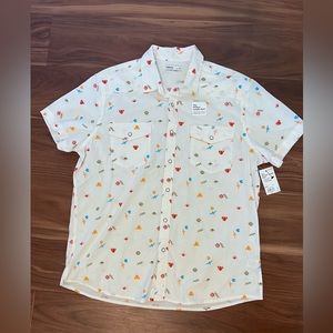 Sonoma Men's Button Down Shirt Short Sleeve XL